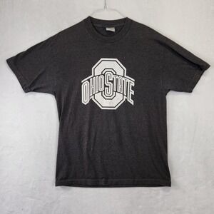 TCX Apparel Ohio State Buckeyes Graphic T Shirt Mens Large Gray Cotton Polyester